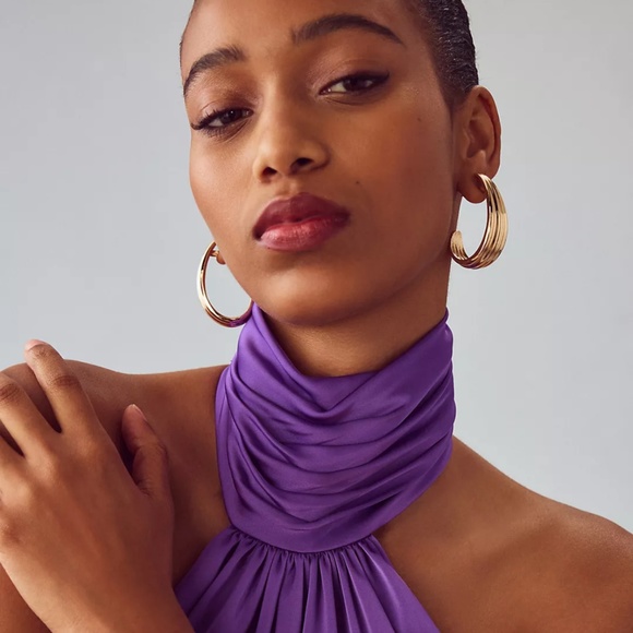 Brand New Striking Katie May Robbie Open-Back Halter Jumpsuit - Picture 3 of 14